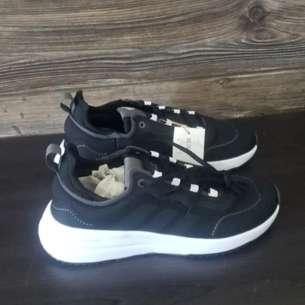 New Adidas Fukasa Run Black White Running Sneakers‎ Gym Workout Athleisure Shoes